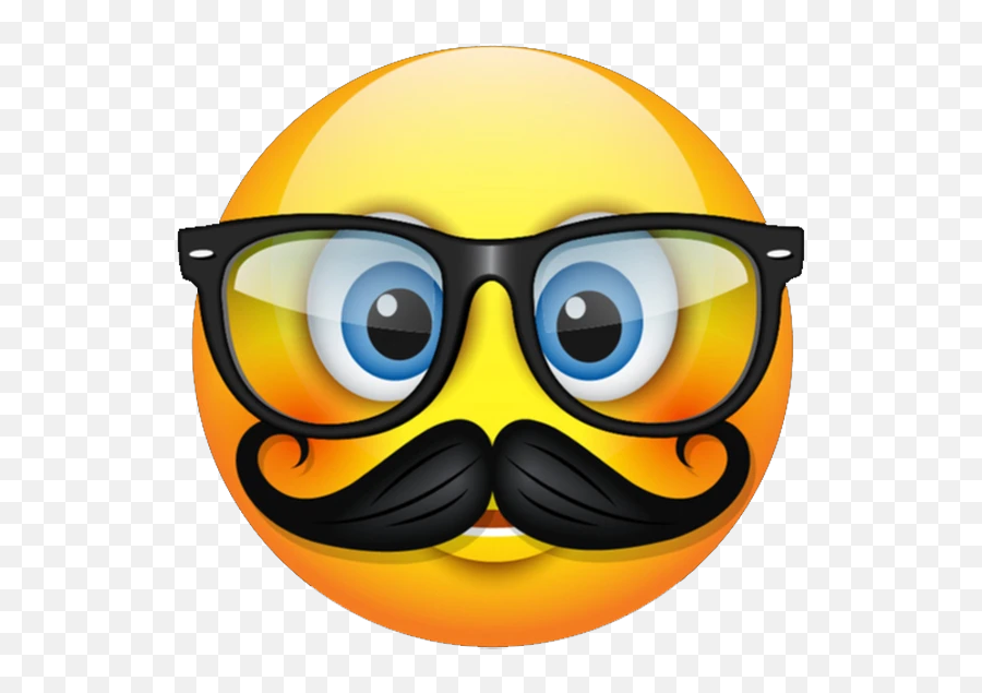 Mustache Emoji - Emoji With Mustache And Glasses,Mustache Emoji