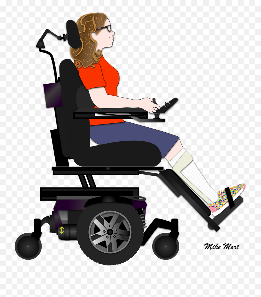 Grandma Clipart Wheelchair Grandma - Cerebral Palsy Power Wheelchair Emoji,Wheel Chair Emoji