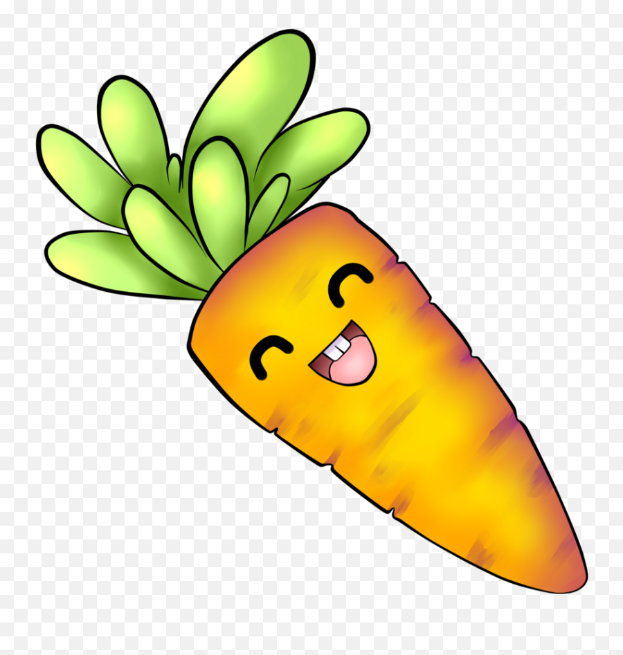 Cute Carrot Clipart - Dibujos De Zanahorias Kawaii Emoji,Carrot Emoji