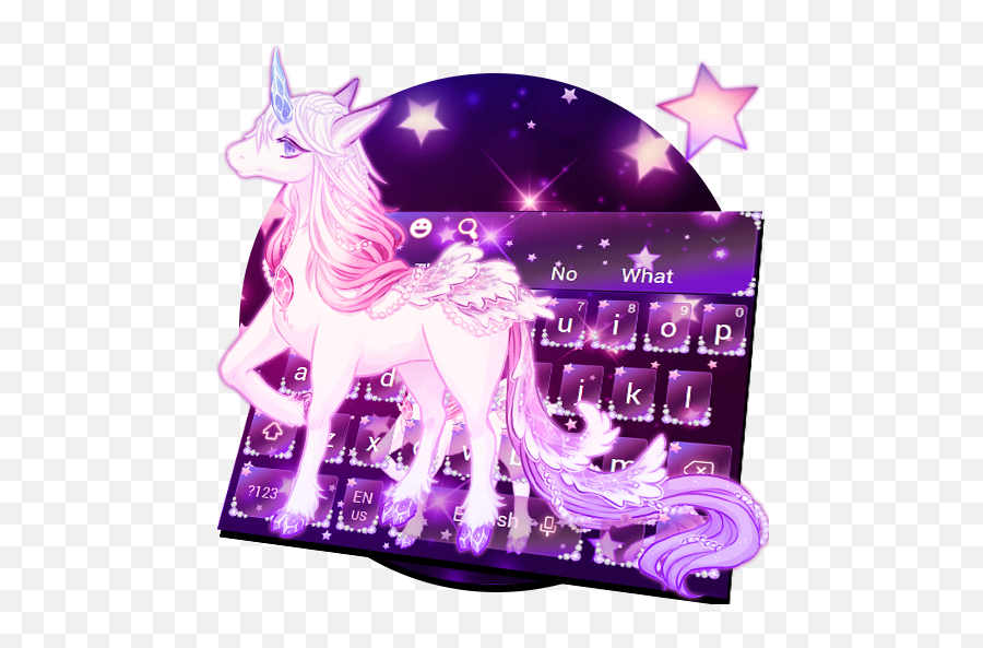 Download Galaxy Unicorn Keyboard Theme - Galaxy Unicorn Emoji,Unicorn Emoji Keyboard