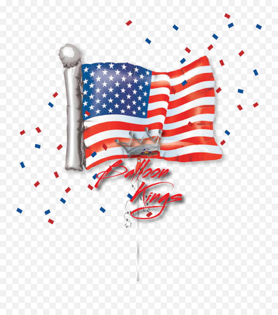 American Flag - American Flag Balloon Emoji,American Flag Emoji Png