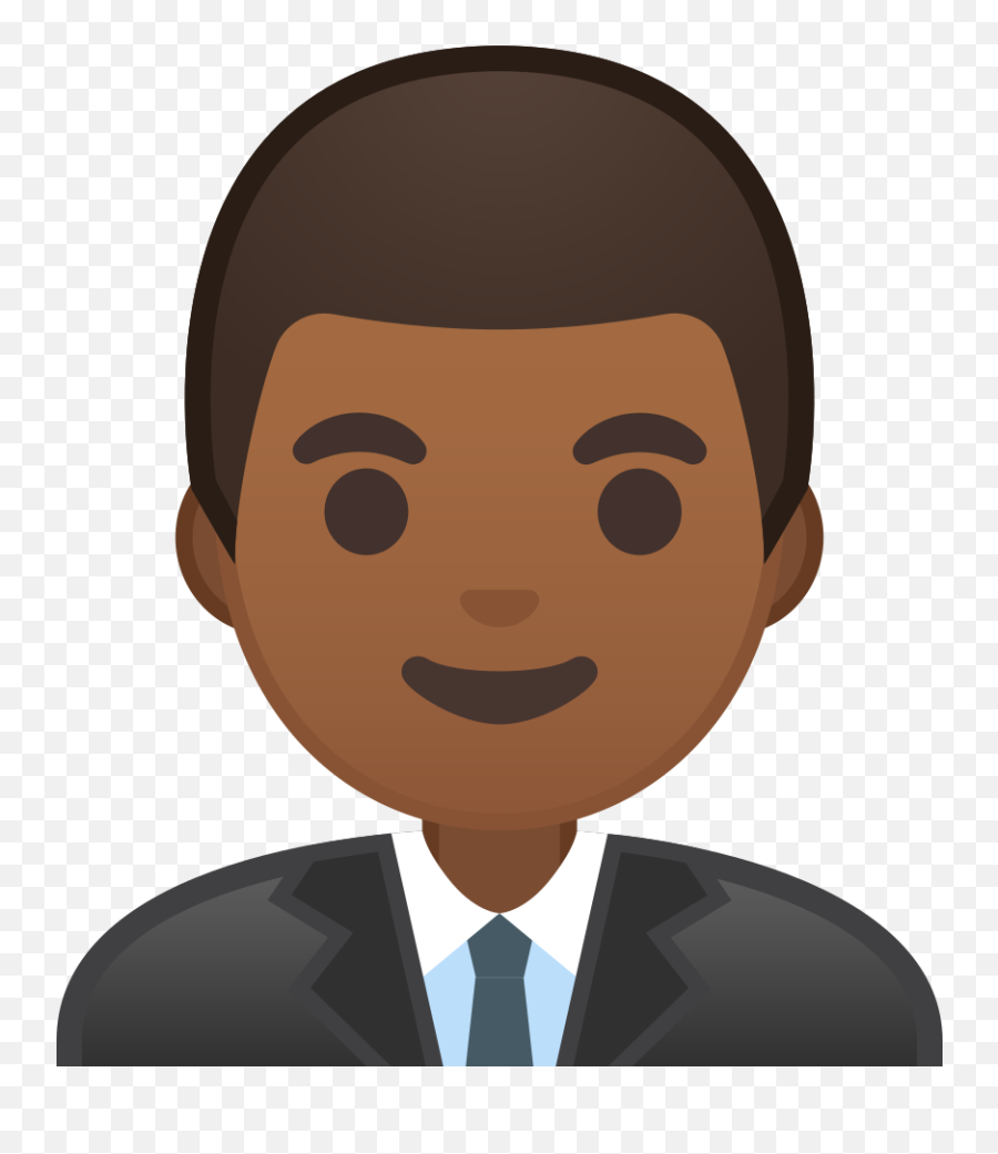 Man Office Worker Medium Dark Skin Tone Icon - Emoji Pilote,Male Emoji