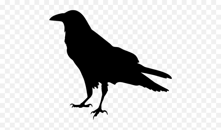 Raven Siluett - Raven Clipart Emoji,Wing Emoji