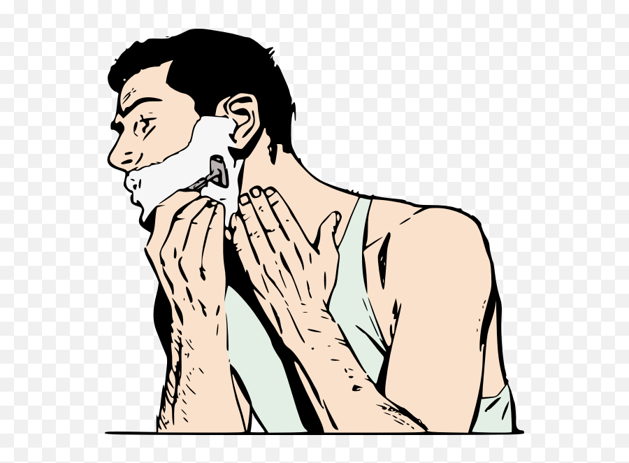 Man Shaving - Man Shaving Clipart Emoji,Thinking Emojis