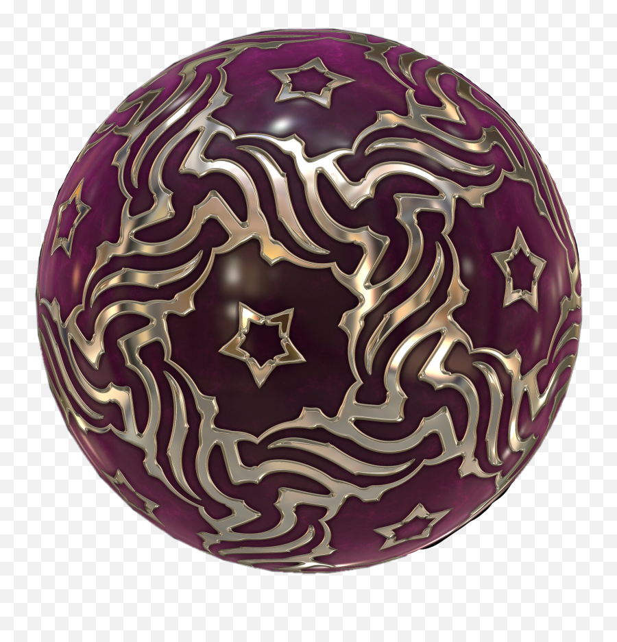 Orb Sphere Ball Patterned Purpleandgold - Sphere Emoji,Orb Emoji