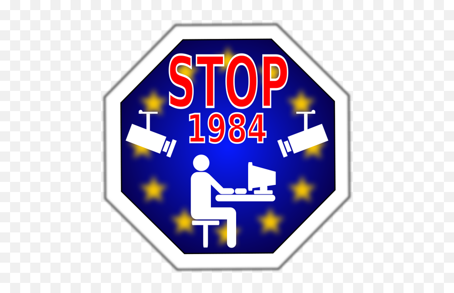 Stop 1984 In Europe Vector Image - Eu 1984 Emoji,Slovenia Flag Emoji