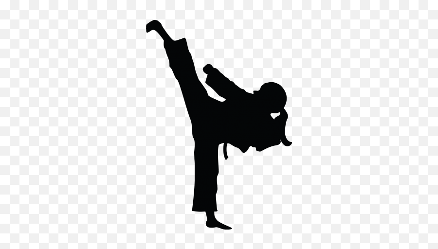 Karate Kumite Transparent Png Clipart Free Download - Girl Karate Silhouette Emoji,Karate Emoji