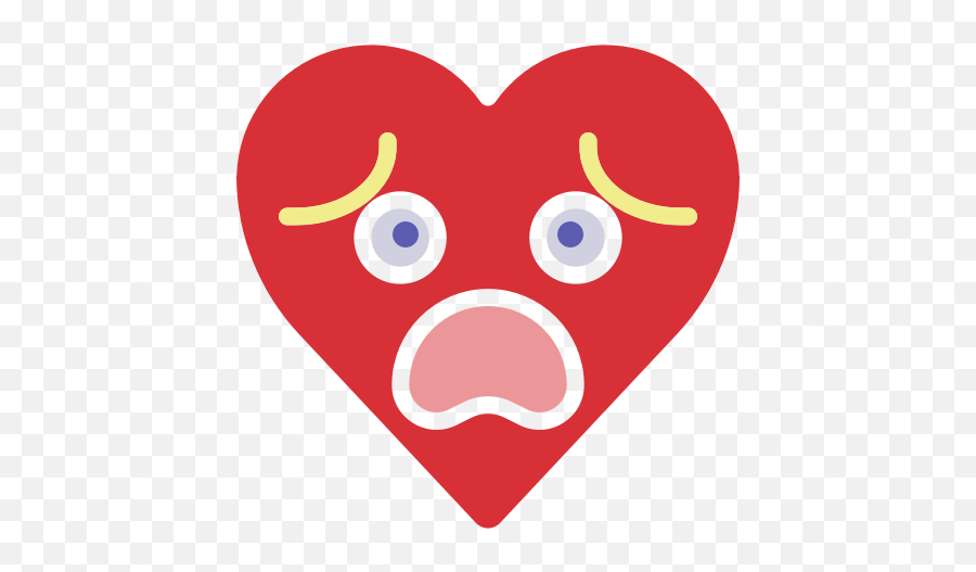 Emoji Emotion Fail Heart Nervous Icon - Heart Nervous,Emoji Fail