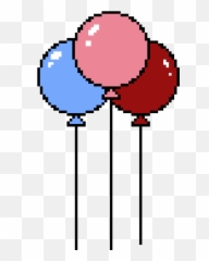 Pixel Art Birthday Speech Balloon - Balloons Emoji