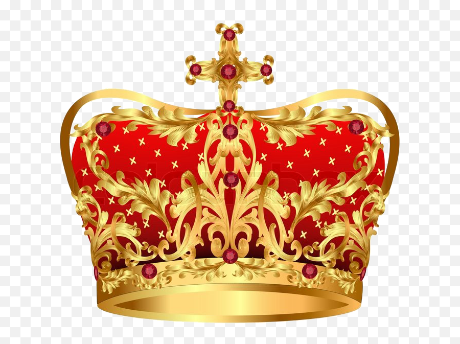 Red Precious Stones Png Clipart - Royal Crown On Png Emoji,Crown Royal Emoji