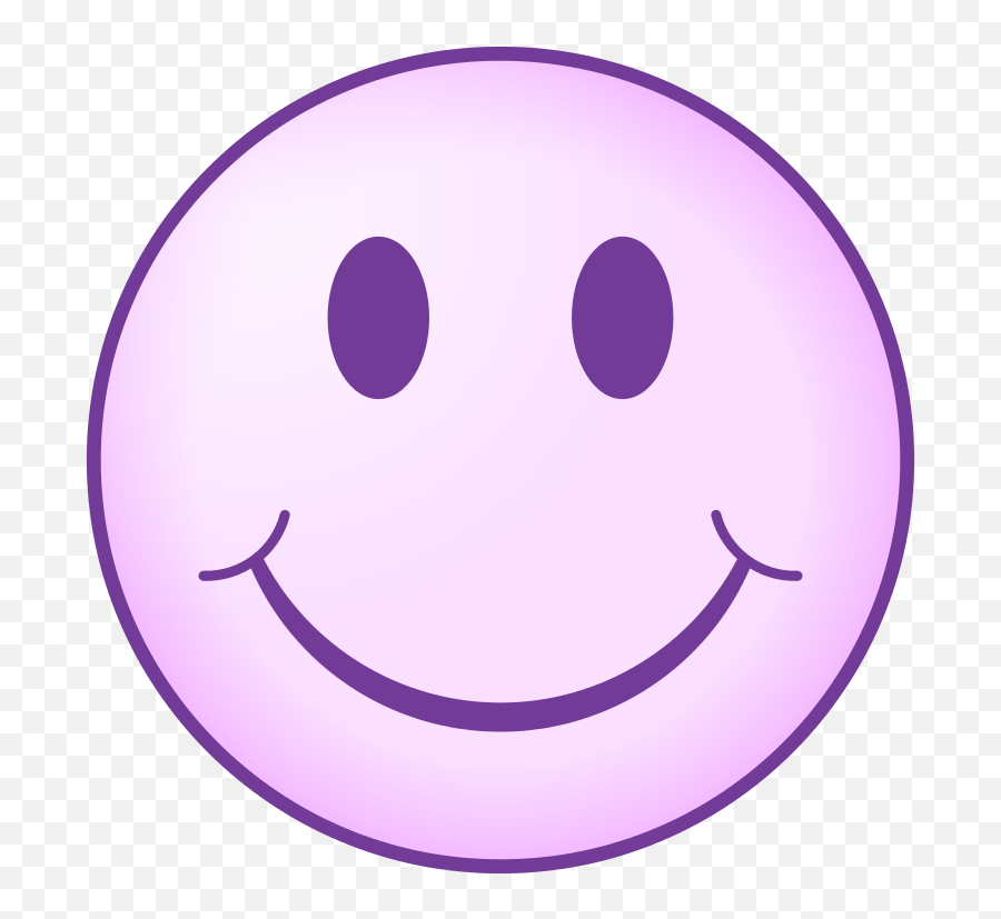 Violet Smiley - Cute Smiley Face Clipart Emoji,Emoticon Me