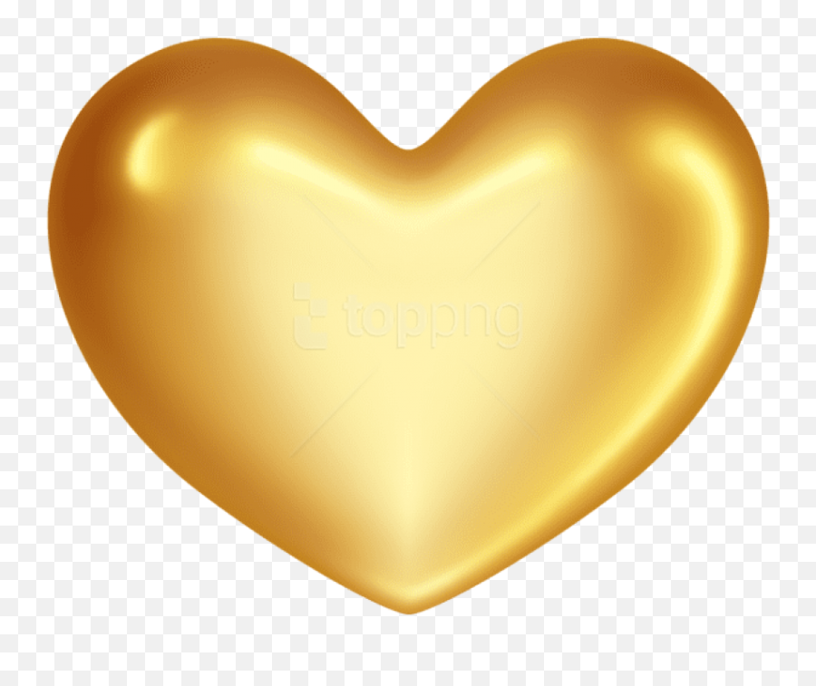 Free Png Gold Heart Png Png - Transparent Background Golden Heart Emoji,Gold Heart Emoji