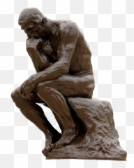 Thinker Monument - Statue Png Emoji