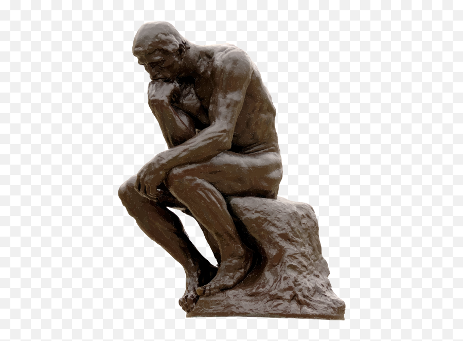 Thinker Monument - Think Statue Png Emoji,Cali Flag Emoji