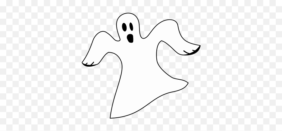 Download Hd Ghost Halloween Spooky - White Ghost Clipart Emoji,Spooky Ghost Emoji
