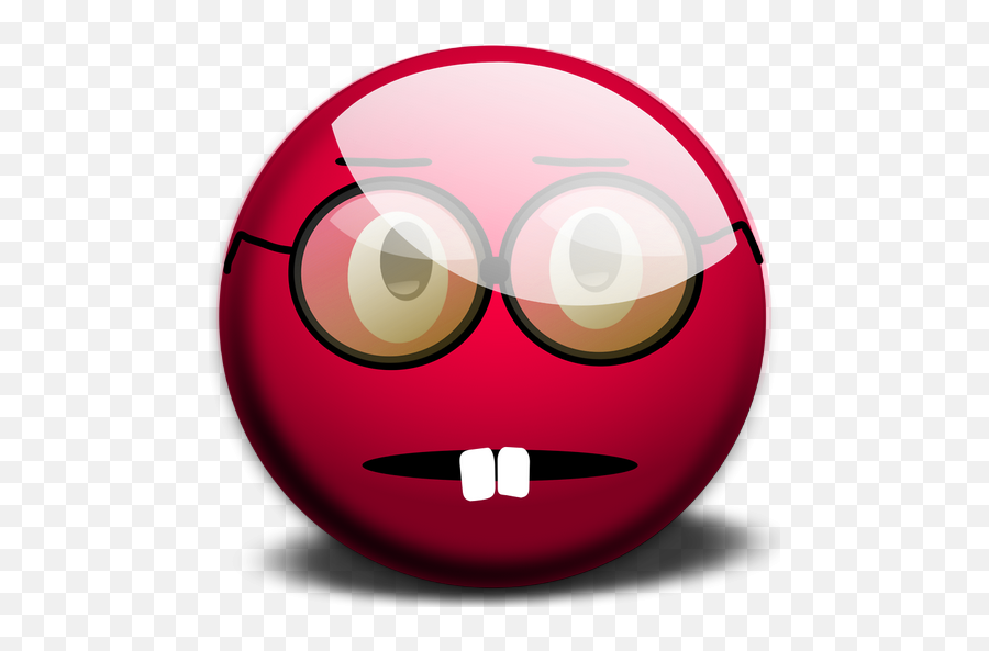 Hl Smiley Rouge Avec Des Lunettes - Smiley Emoticon Emoji,Roflmao Emoji