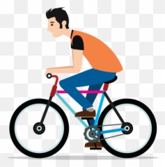 Riding A Bike Clipart Png - Riding A Bike Clipart Png Emoji,Bicycle Emoji