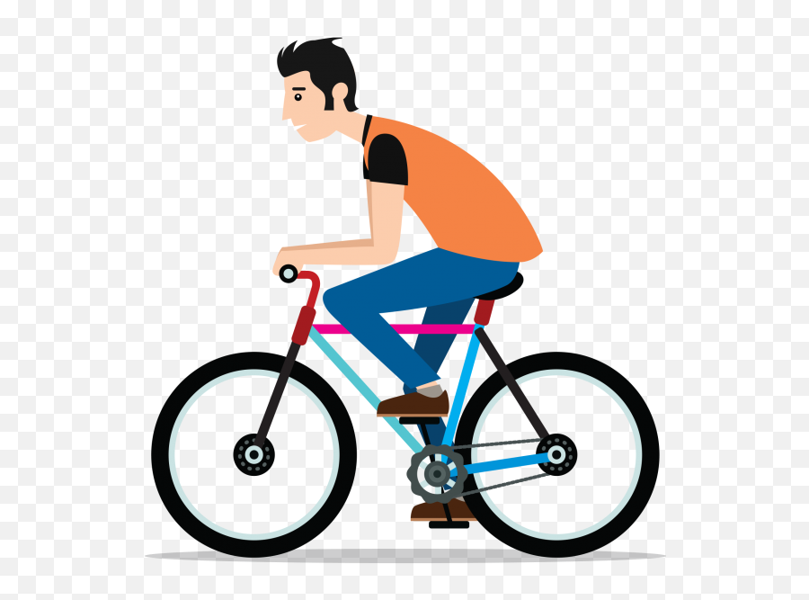 Riding A Bike Clipart Png - Riding A Bike Clipart Png Emoji,Bicycle Emoji