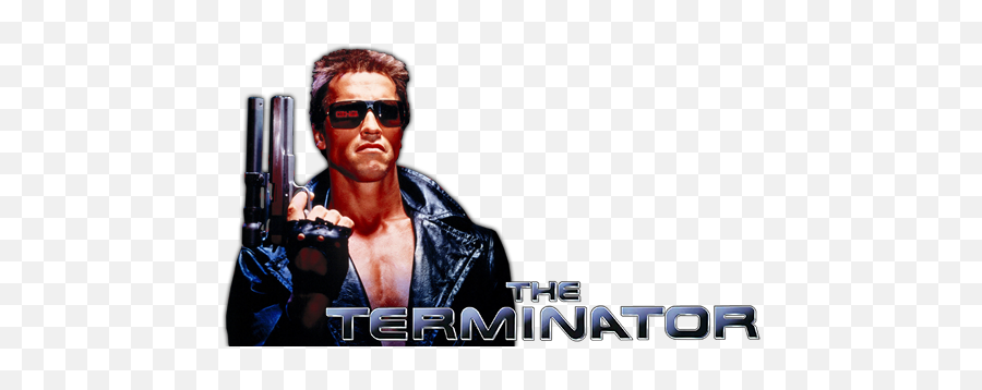 Download Hd Terminator Movie Logo - Arnold Schwarzenegger Terminator Png Emoji,Terminator Emoji