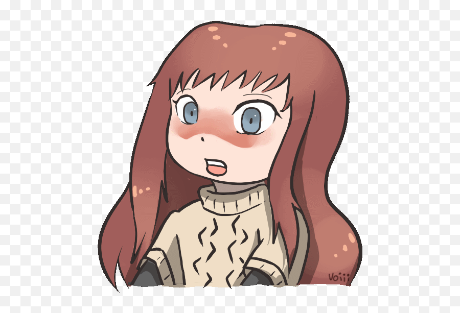 Emojis I Made For A Contest D Anime Amino - Cartoon Emoji,Whatever Emoji Girl
