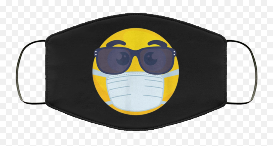 Face Medical Mask Emojis Wear Mask Emoticon Summer Sunglass - Snoopy Face Safe Mask,Emoji Face With Sunglasses