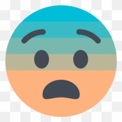 Fearful face emoji Free Icon of E Face - Happy