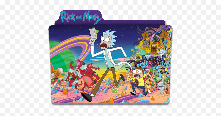 Rick And Morty Folder Icon - Rick And Morty Iconic Moments Emoji,Rick And Morty Emojis