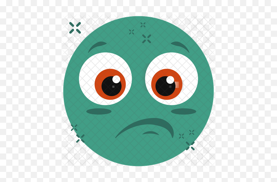 Disappointed Emoticon Icon Of Flat - Happy Emoji,Disappointed Emoticon