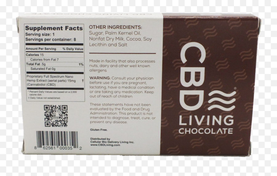 Cbd Living Milk Chocolate Bar U2013 Blis - Packet Emoji,Chocolate Bar Emoji