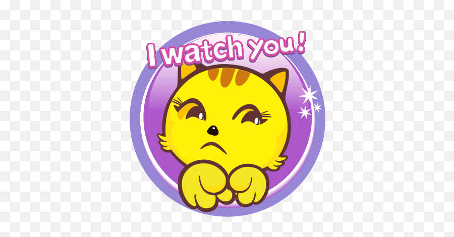 Yellow Cat Sticker - Yellow Cat Face Discover U0026 Share Gifs Happy Emoji,Cat Emoticon Text