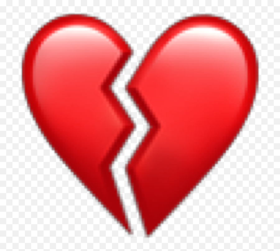 Heartbroken Emoji Heart Red Freetoedit - Heart,Heartbreak Emoji
