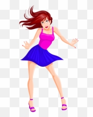 Dancing Png And Vectors For Free - Cartoon Girl Hd Emoji