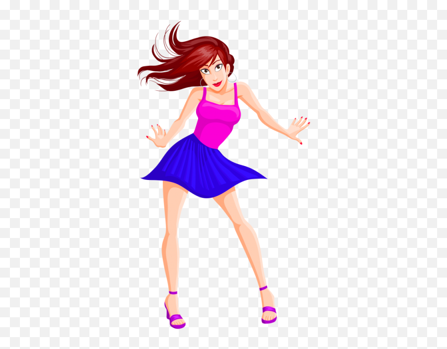 Dancing Png And Vectors For Free - Cartoon Girl Png Hd Emoji,Snoopy Dance Emoticon