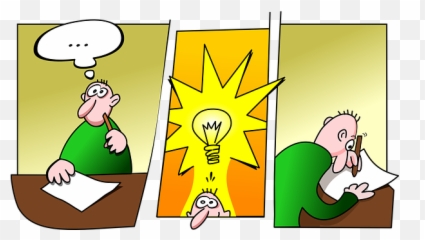 Free Thinking Brain Illustrations - Comic Idea Emoji