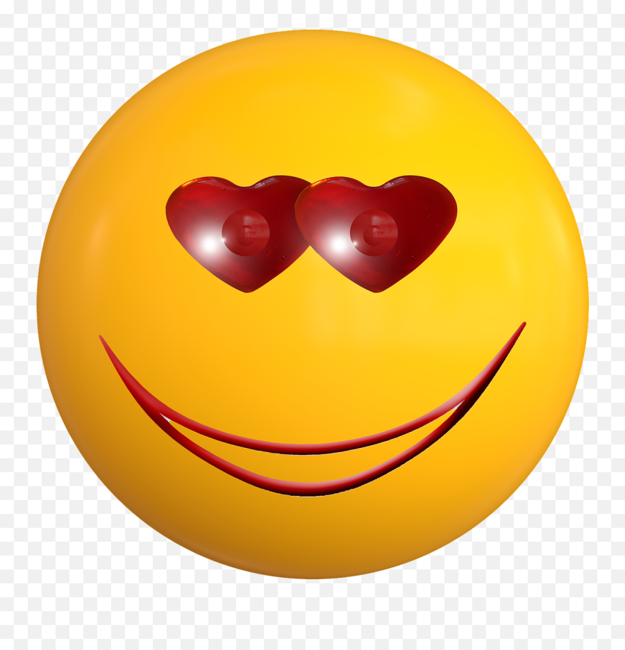 Smile Emoticon Love Ball Face - Baseball Clip Art Emoji,Eyes Emoji