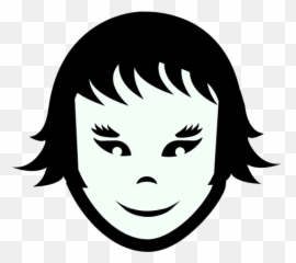 Weird Boy Face Vector Image - Girls Transparent Emoji