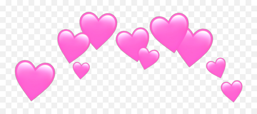 Heart Hearts Pink Pinkheart Heartpink - Blue Heart Crown Png Emoji,Emoji Pink Heart