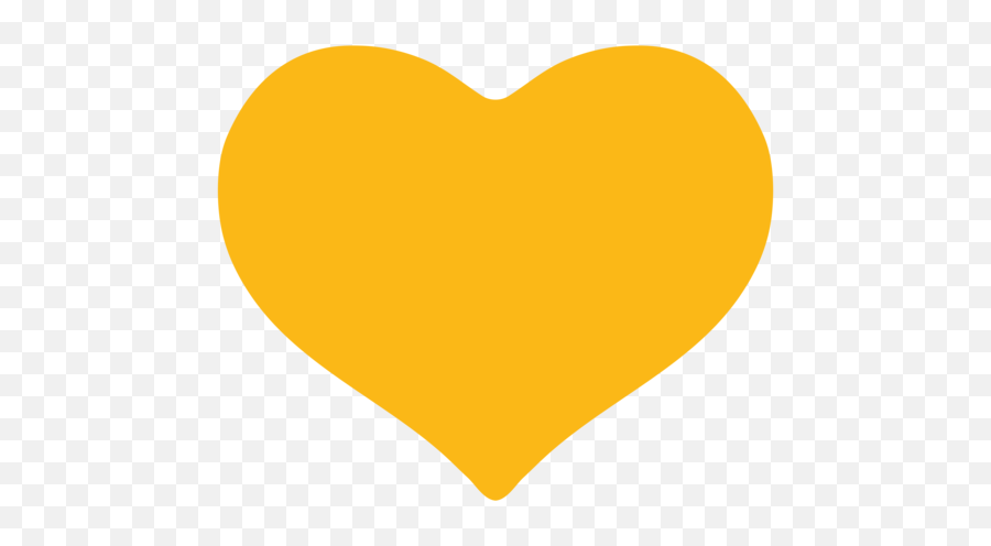 Yellow Heart Emoji - Orange Pastel Heart Emoji Transparent,Yellow Heart Emoji
