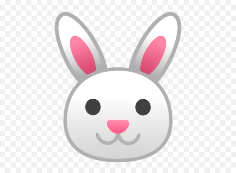 Easter Rabbit Pink Cartoon For Easter - Rabbit Emoji,Bunny Face Emoji