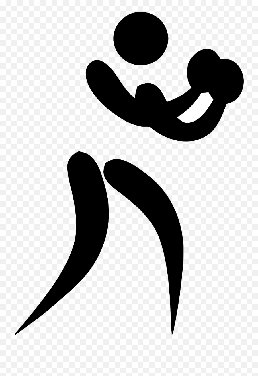 Boxing Boxer Sports Logo Pictogram - Clip Art Boxing Logo Emoji,Punching Bag Emoji