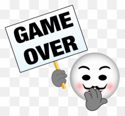 Anonymous Emoji - Game Over Emoji Png,Kms Emoji