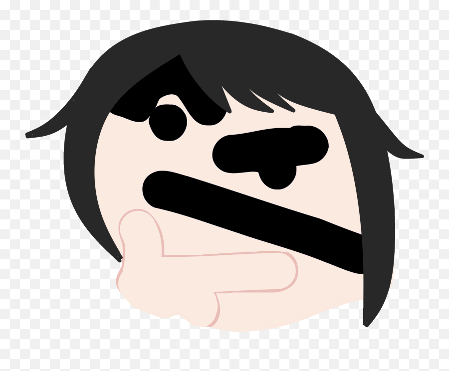Download Distorted Thinking Emoji Transparent Png Image With - Discord Funny Icon,Thinking Emoji Transparent