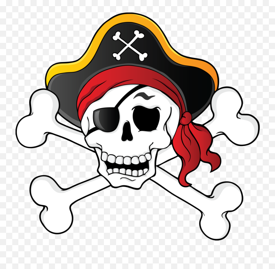 Pirate Skull Clipart Png - Pirate Skull Clipart Png Emoji,Skull And Crossbones Emoji