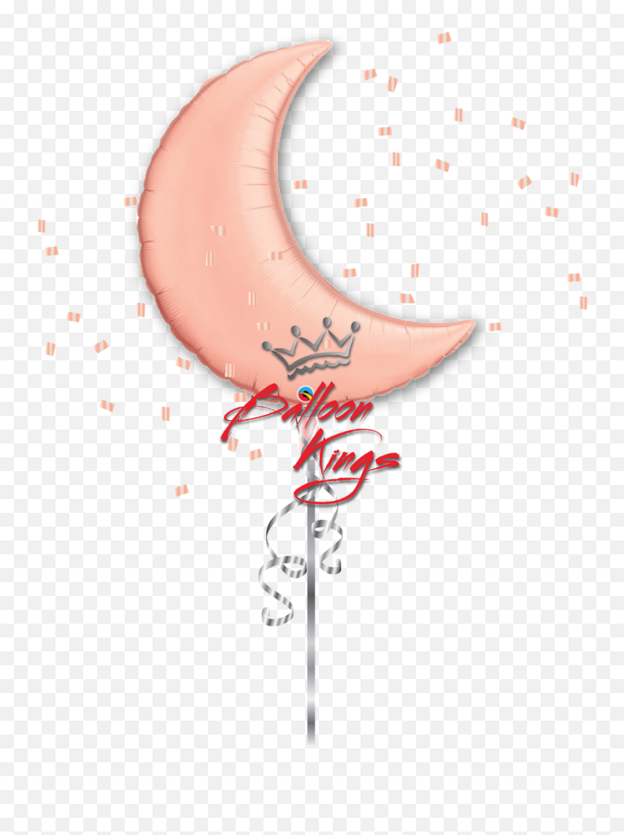 Rose Gold Moon - Gold Emoji,Crescent Moon Emoji