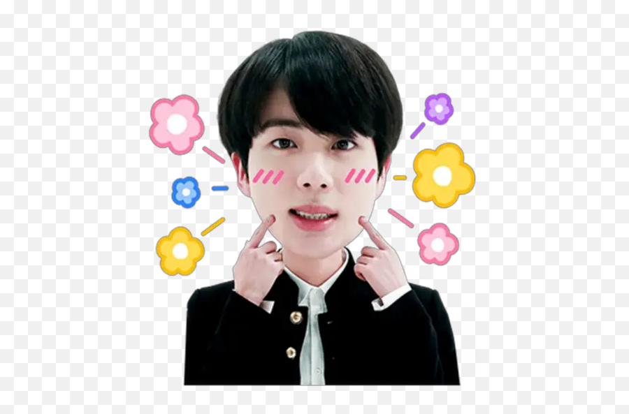Bts K - Pop Stickers For Whatsapp Bts Members Cute Sticker Emoji,Bts Emojis