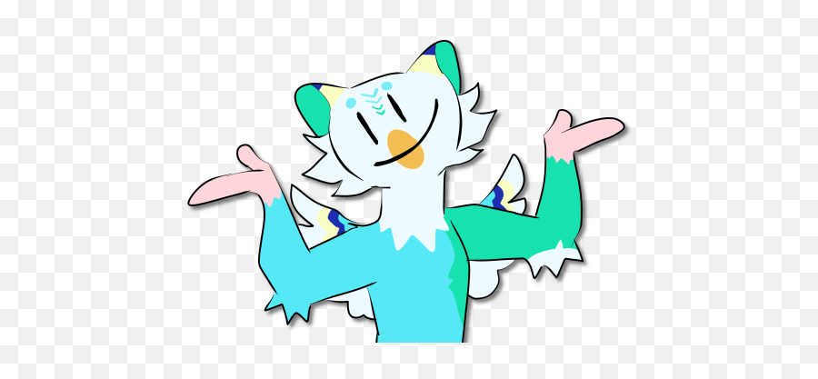 Commissioned Art Of Remy - Furrylife Online Fictional Character Emoji,Shrug Emoji