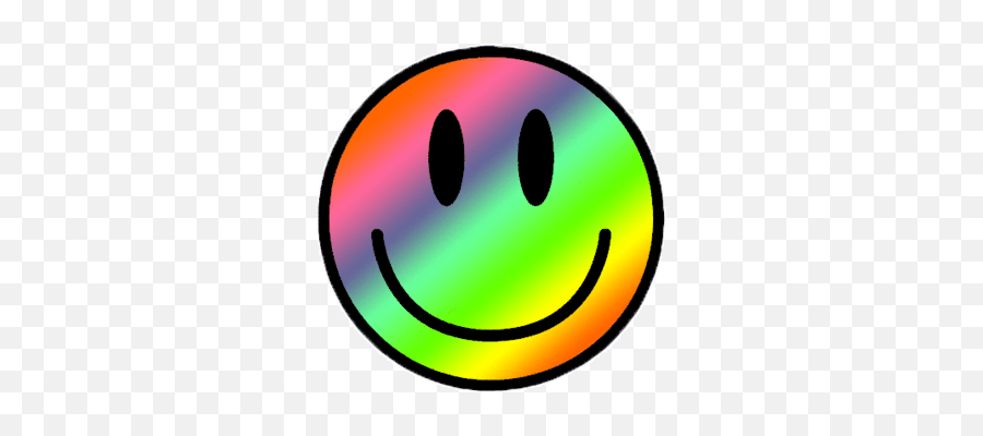 Smiley Face Rainbow Gif - Moving Animated Happy Face Emoji,Rainbow Emoji