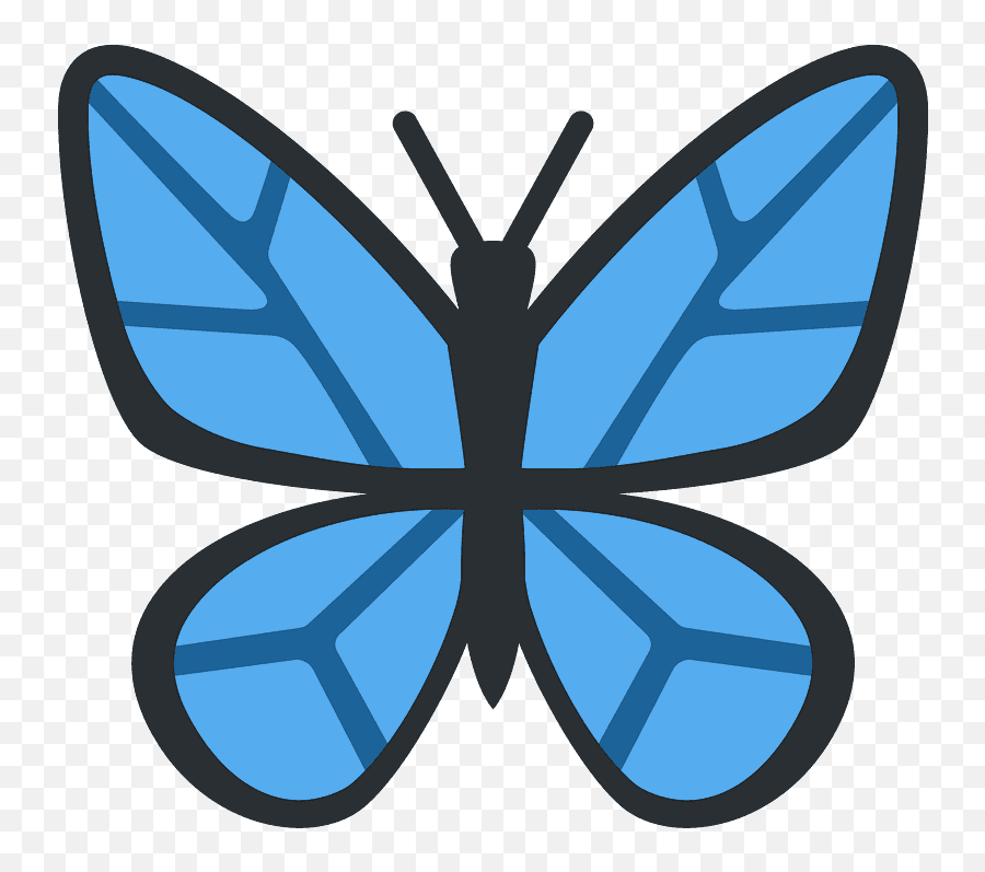 Butterfly Emoji Clipart - Butterfly Emoji Twitter,Bug Emoji