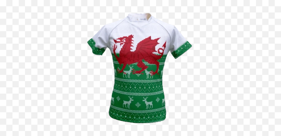 Christmas Rugby Shirts U2013 Olorun Sports - Welsh Dragon Emoji,Women's Emoji Shirt