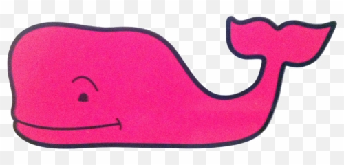 Vineyard Vines Neon Pink Whale vines stickers - Green Emoji